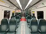 First class seating in a MTR Metro Cammell EMU