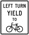 R10-12bLeft turn yield to bicycle