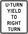 R10-16U-turn yield to right turn