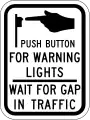 R10-25Push button to turn on warning lights