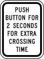 R10-32PPush button for 2 seconds for extra crossing time