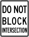 R10-7Do not block intersection