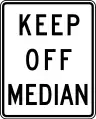 R11-1Keep off median