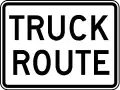 R14-1Truck route sign