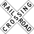 R15-1Railroad crossing (crossbuck)