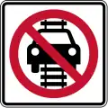 R15-6Do not drive on tracks