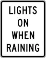 R16-6Lights on when raining