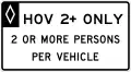 R3-13Preferential lane vehicle occupancy definition (overhead)