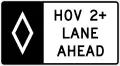 R3-15HOV lane ahead (overhead)