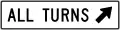 R3-24All turns (diagonal right arrow) (used at jughandles)