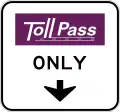 R3-44Toll road pass only