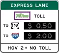 R3-48aToll costs on express lane or HOV