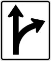 R3-6ROptional movement lane control, straight through and right turn