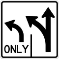 R3-8Advance intersection lane control (two lanes)