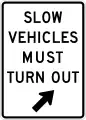 R4-14Slow vehicles must turn out