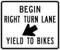 R4-4Begin right turn lane yield to bikes