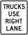 R4-5Trucks use right lane