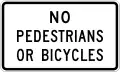 R5-10bNo pedestrians or bicycles