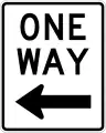 R6-2LOne way (with arrow) (left)