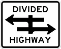 R6-3Divided highway crossing