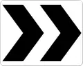 R6-4Chevron roundabout directional