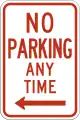 No parking, MUTCD R7-1.