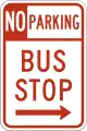 R7-107No parking, bus stop