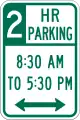 R7-108Two hour parking time