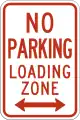 R7-6No parking, loading zone