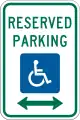 R7-8Reserved parking (wheelchair)