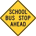 S3-1School bus stop ahead (1971–2009)