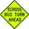 S3-2School bus turn ahead