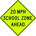 S4-5aSchool Speed zone ahead