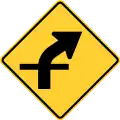 W1-10aRIntersection in curve (right)