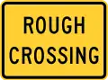 W10-15PRough crossing (plaque)