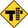 W10-4RT intersection with parallel tracks (right)