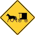 W11-14Horse-drawn vehicles