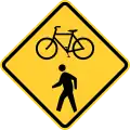 W11-15Bicycle and pedestrians