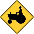 W11-5Farm vehicles