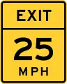 W13-2Exit speed advisory