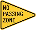 W14-3No passing zone