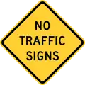 W18-1No traffic signs