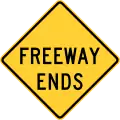 W19-3Freeway ends