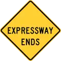 W19-4Expressway ends