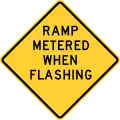 W3-8Ramp metered when flashing