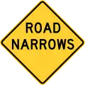 W5-1Road narrows