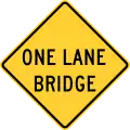 W5-3One lane bridge