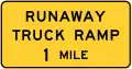 W7-4Runaway truck ramp ahead