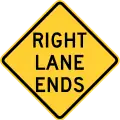 W9-1RRight lane ends