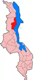 Location of Nkhata Bay District in Malawi